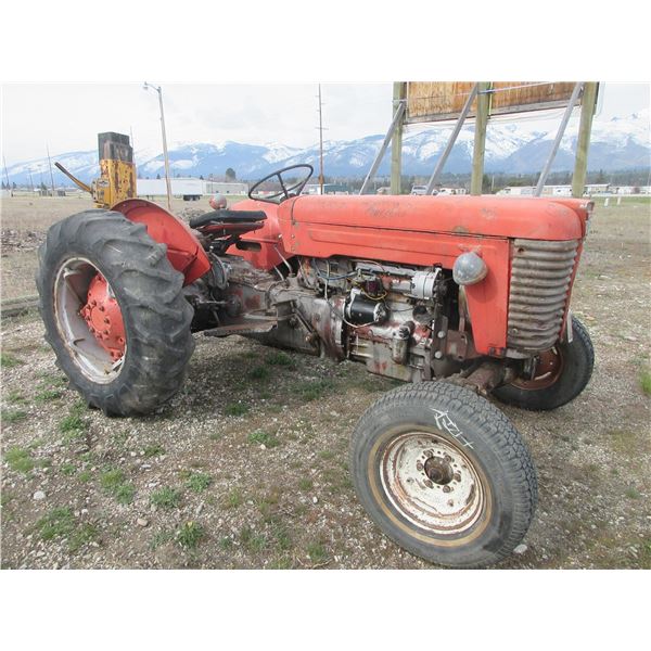 Massey Ferguson 65 Diesel Tractor- Mounted Danuser Post Pounder3 Point- PTO