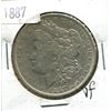 Image 1 : 1887 US MORGAN DOLLAR