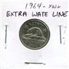 Image 1 : 1964 (XWL) Canadian 5 Cent Coin (Extra Wate Line)