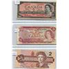 Image 1 : (3) Canadian Two Dollar Bill 1954 + 1974 + 1986