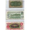 Image 2 : (3) Canadian Bills (1) Dominion Of Canada 25 Cents + 1 Dollar + 50 Dollar