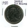 Image 1 : 1980 Canadian Nickel Dollar (Double D.G. Regina)