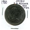 Image 1 : 1980 Canadian Nickel Dollar (Double D.G. Regina And Other)