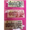 Image 3 : Complete Set Of Canadian Bills 2 Dollars To 100 Dollars (Various Years)