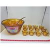 Image 1 : PUNCH BOWL W/ 12 CUPS & LADLE