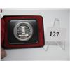 Image 1 : 1977 CANADIAN CASED SILVER DOLLAR - THRONE of the SENATE