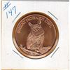 Image 1 : 1 OUNCE COPPER  .999 FINE - GREAT HORNED OWL