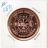 Image 1 : 1 OUNCE COPPER  .999 FINE - FIRE & RESCUE - FIRE DEPT.