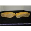 Image 3 : Pair Vintage Wood Shoes