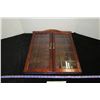 Image 1 : Wood Display Cabinet w/ Glass  Doors