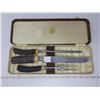 Image 1 : Bone handled carving set in original presentation box