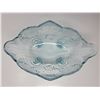 Image 2 : Footed fruit bowl, 11”x7”, light blue, 1960’s