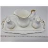 Image 1 : Val D’or, Royal Albert, creamer, salt and pepper and sandwich tray