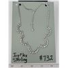 Image 1 : JayFlex Sterling and rhinestone necklace