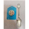 Image 1 : Pinback and Souvenir spoon, Royal Tour, 1939