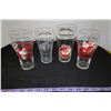 Image 1 : Lot of Coke Glasses, 1 Stanley Cup themed, 3 Xmas Themed