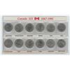 Image 1 : Canada 125 Quarters Set