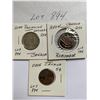Image 1 : Canada 2004 Remember, 2000 Parimoine Nature Quarters, 2005 Victory Nickel $.05