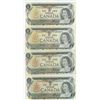Image 1 : 4 Canadian 1 Dollar Bills