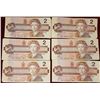 Image 1 : 6 Canadian 2 Dollar Bills