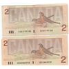 Image 5 : 6 Canadian 2 Dollar Bills