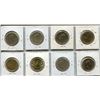 Image 2 : Eight Nickel/Bronze One Dollar Coins from P/L sets