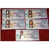 Image 2 : 5 X 2017 Canadian 10 Dollar Bills In sequence 426-430