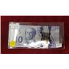 Image 3 : 10 X  2013 Canadian 10 Dollar Bills sequential serial numbers