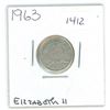 Image 1 : 1963 Canadian Elizabeth II Laureate Dime