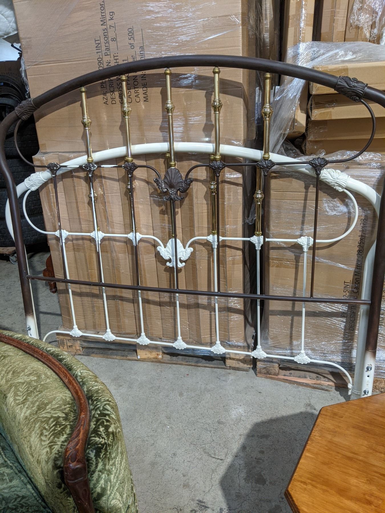 brass headboard footboard no rails