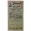 Image 1 : Disneyland 1970's Parking Lot Ticket #000001