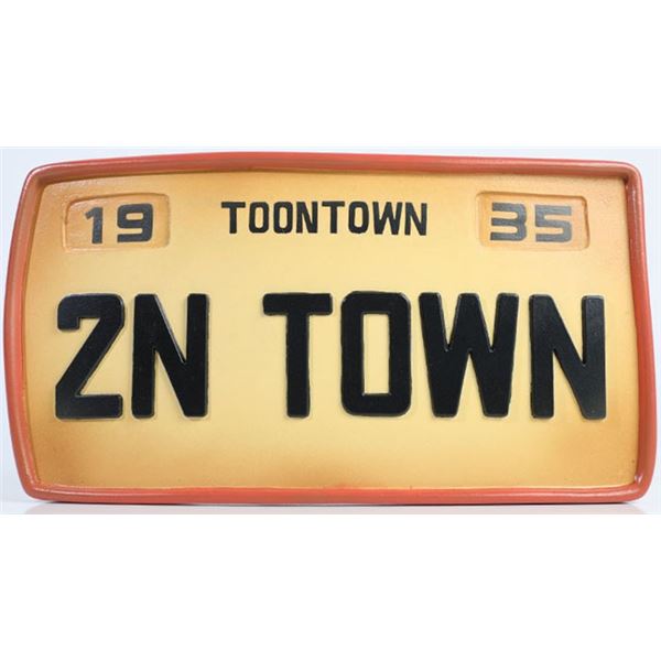 Disneyland Toontown License Plate Park Prop