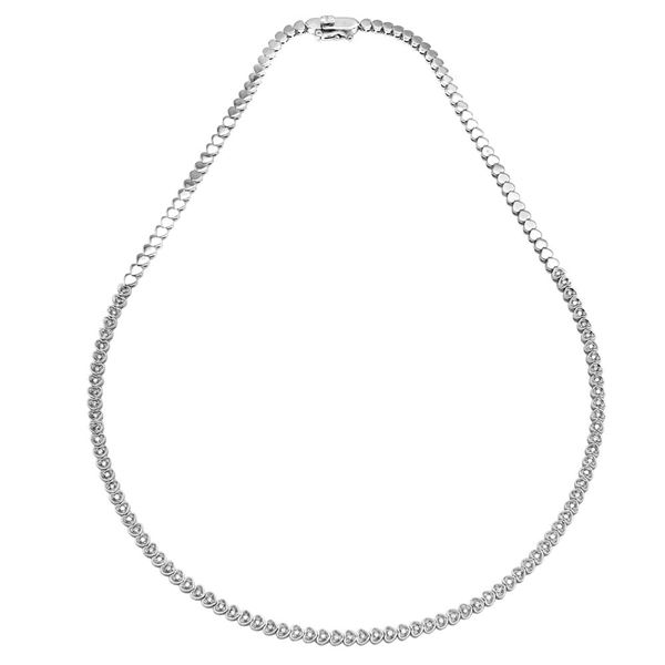 Natural 0.47 CTW Diamond Necklace 14K White Gold - REF-127M8F