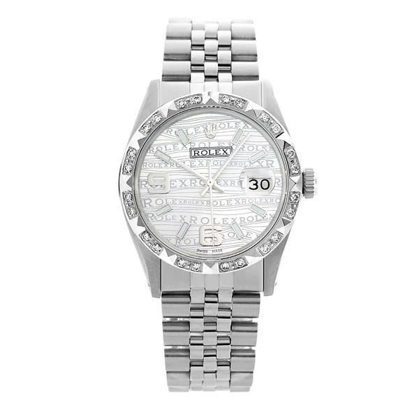 Rolex Pre-owned 36mm Mens Silver Rolex Wave Stainless Steel