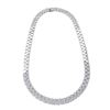 Image 1 : Natural 3.70 CTW Diamond Necklace 14K White Gold - REF-631T8X
