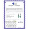 Image 2 : Genuine 5.32 ctw Emerald Earrings 14KT Rose Gold - REF-70V4W