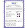 Image 2 : Genuine 4.1 ctw Amethyst Earrings 14KT White Gold - REF-52F2Z