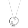 Image 1 : Natural 0.63 CTW Diamond Necklace 14K White Gold - REF-73W8H