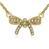 Image 1 : Natural 0.03 CTW Diamond Necklace 14K Yellow Gold - REF-16K2R