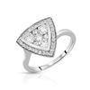 Image 1 : Natural 1 CTW Diamond Ring 14K White Gold - REF-141K3R