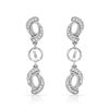 Image 1 : Natural 0.18 CTW Diamond Earrings 14K White Gold - REF-31N5Y