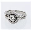 Image 1 : Natural 0.35 CTW Diamond Ring 18K White Gold - REF-122K4R