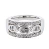 Image 1 : Natural 0.49 CTW Baguette & Diamond Ring 18K White Gold - REF-151F2M