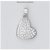 Crystal Sterling Silver Heart Pendant Swarovski NEW