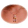 Citrine Necklace Charm Sterling Silver SOLID