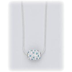 Swarovski Crystals Sterling Silver Heart NECKLACE Charm