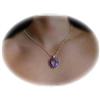 Genuine Amethyst Heart Necklace Big New REAL
