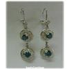 Image 3 : Genuine Blue Diamond Earrings Drop Dangle Gold