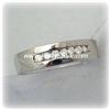 Image 1 : HEAVY 14K WHITE GOLD RING GENUINE DIAMONDS .3 CTW