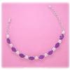 Sterling Silver Genuine Amethyst Bracelet NEW